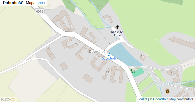 Dobrohošť - mapa obce