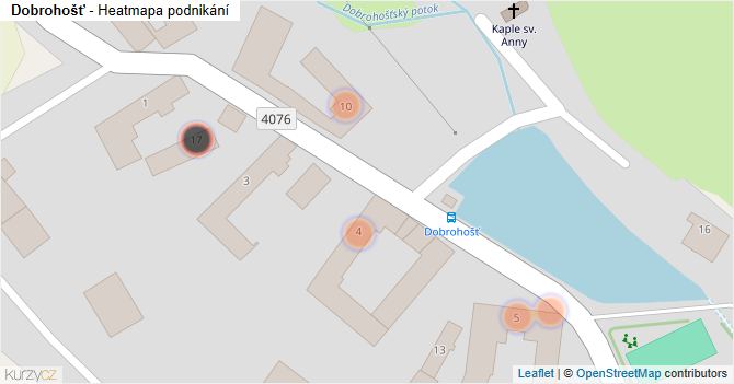 Dobrohošť - mapa podnikání