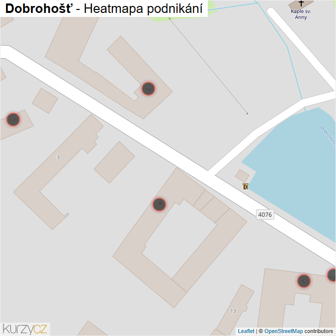 Mapa Dobrohošť - Firmy v obci.