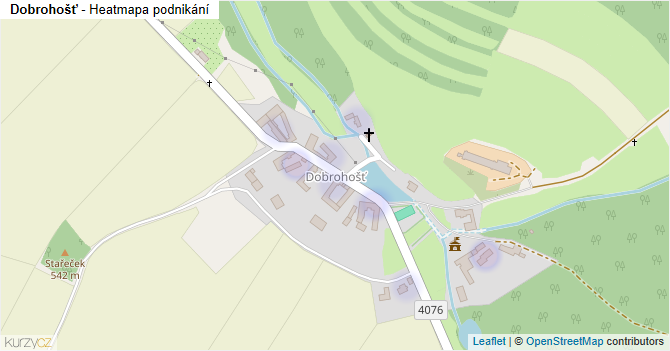 Dobrohošť - mapa podnikání