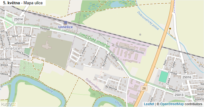 5. května - mapa ulice