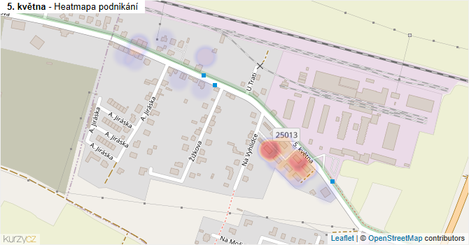 5. května - mapa podnikání