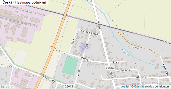 Česká - mapa podnikání