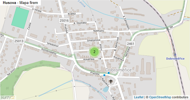 Husova - mapa firem