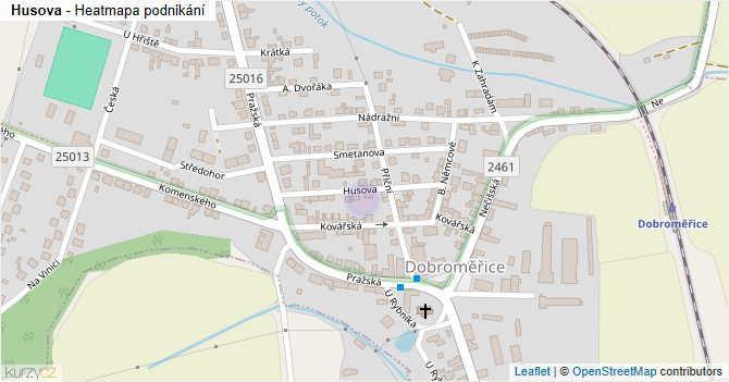 Husova - mapa podnikání
