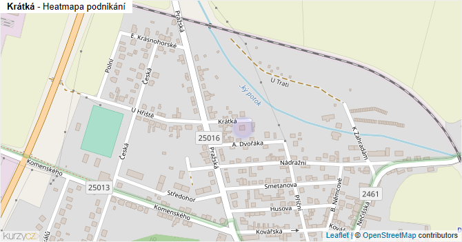 Krátká - mapa podnikání