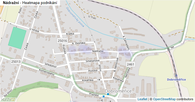 Nádražní - mapa podnikání