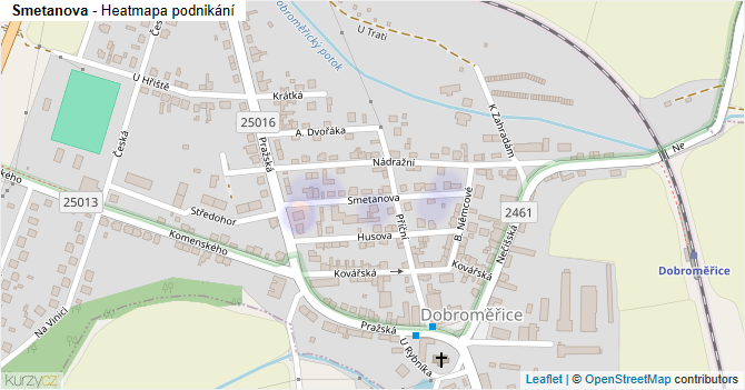 Smetanova - mapa podnikání