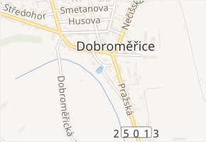 U Rybníka v obci Dobroměřice - mapa ulice