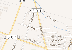 U Trati v obci Dobroměřice - mapa ulice