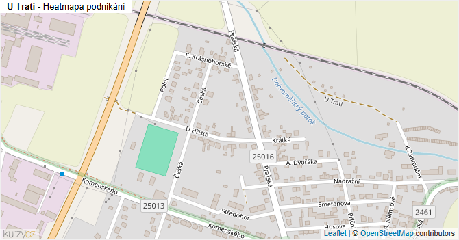 U Trati - mapa podnikání