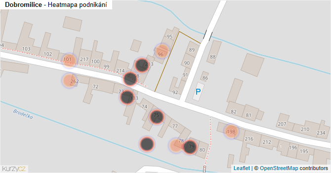 Dobromilice - mapa podnikání