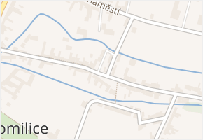 Dobromilice v obci Dobromilice - mapa části obce
