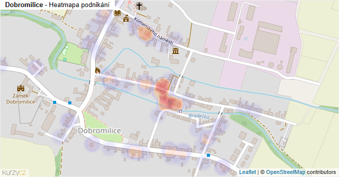 Dobromilice - mapa podnikání