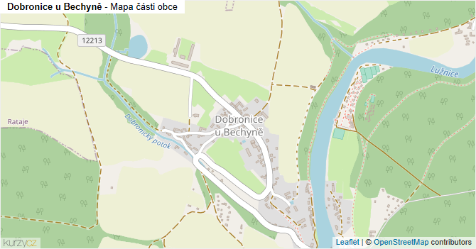 Dobronice u Bechyně - mapa části obce