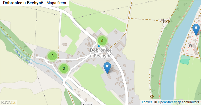 Dobronice u Bechyně - mapa firem
