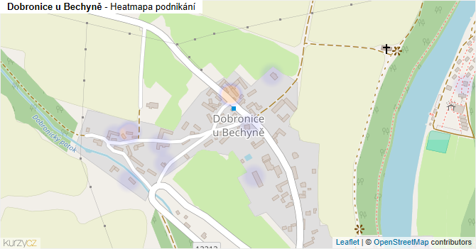 Dobronice u Bechyně - mapa podnikání
