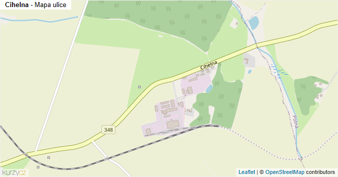 Cihelna - mapa ulice