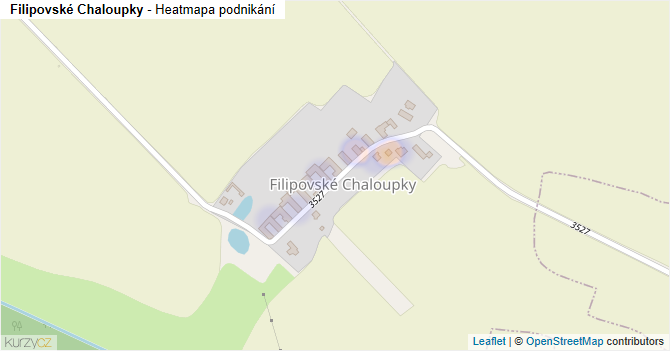 Filipovské Chaloupky - mapa podnikání