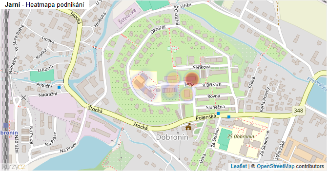 Jarní - mapa podnikání