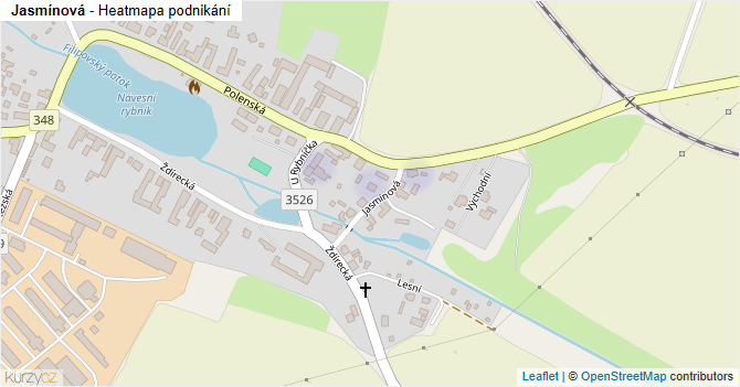 Jasmínová - mapa podnikání