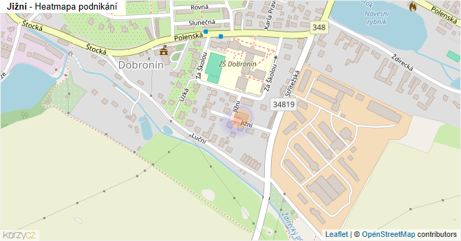 Jižní - mapa podnikání