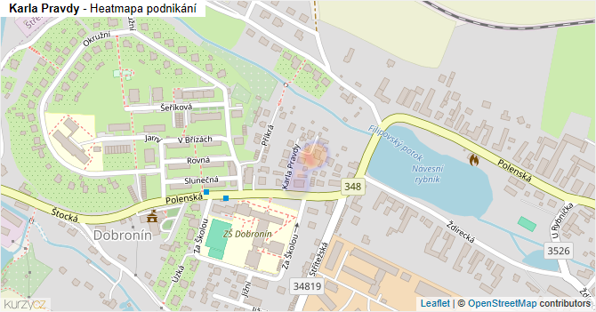 Karla Pravdy - mapa podnikání