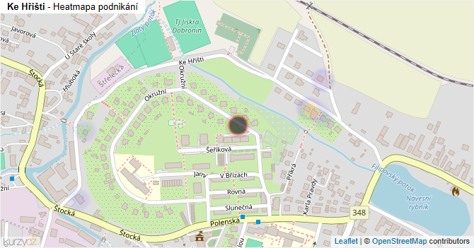 Ke Hřišti - mapa podnikání