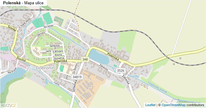 Polenská - mapa ulice
