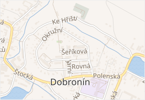 Šeříková v obci Dobronín - mapa ulice