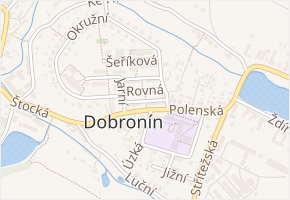 Slunečná v obci Dobronín - mapa ulice
