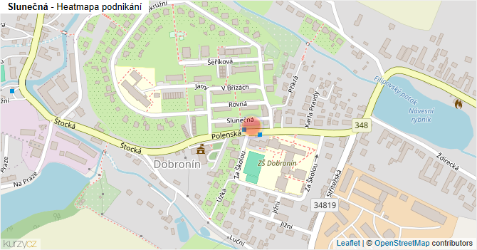 Slunečná - mapa podnikání