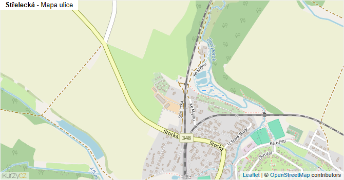 Střelecká - mapa ulice