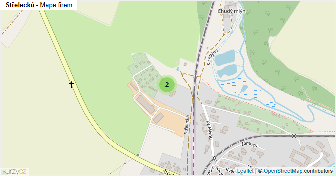 Střelecká - mapa firem