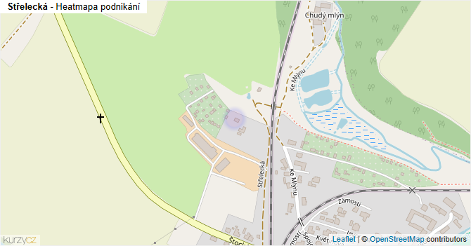 Střelecká - mapa podnikání