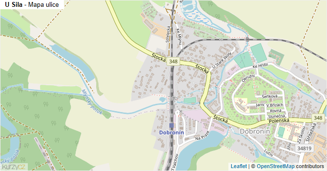 U Sila - mapa ulice