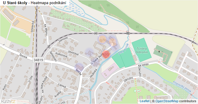 U Staré školy - mapa podnikání