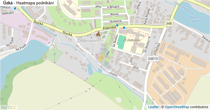 Úzká - mapa podnikání