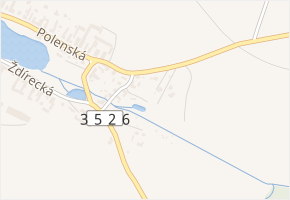 Východní v obci Dobronín - mapa ulice