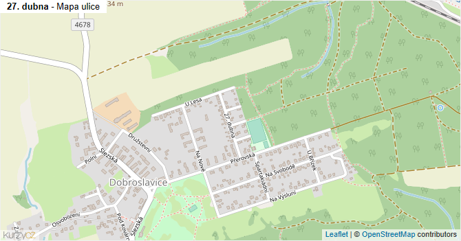 27. dubna - mapa ulice