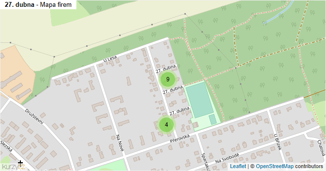 27. dubna - mapa firem