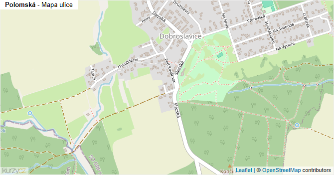 Polomská - mapa ulice