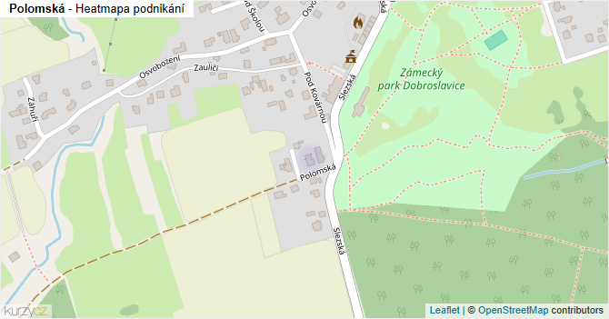 Polomská - mapa podnikání