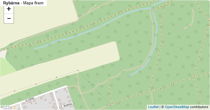 Rybárna - mapa firem