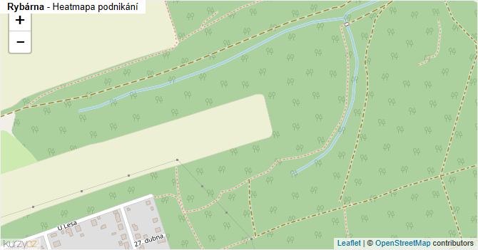 Rybárna - mapa podnikání