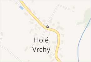 Holé Vrchy v obci Dobrovice - mapa části obce