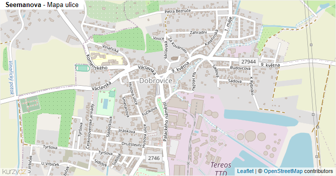 Seemanova - mapa ulice