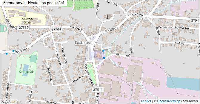 Seemanova - mapa podnikání
