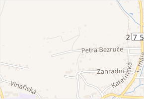 Vinice v obci Dobrovice - mapa ulice