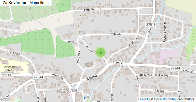 Za Kovárnou - mapa firem
